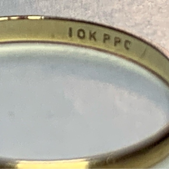 10k Gold half pinky band ring or child’s ring.marked and tested dainty in size. - Picture 2 of 5